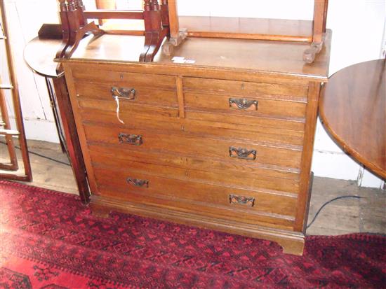 Edwardian oak chest of drawers